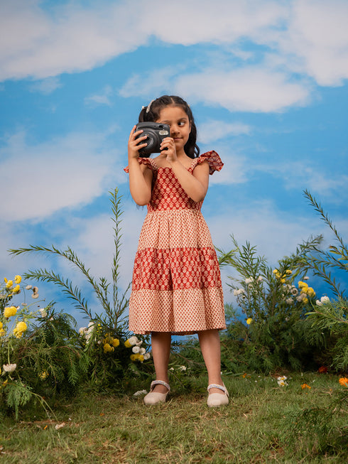 Girl's' Rust Dress